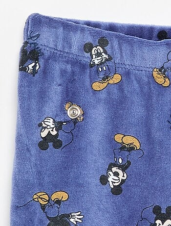 Completo pigiama in velluto "Mickey Mouse" - 2 pezzi