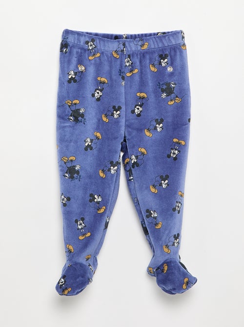 Completo pigiama in velluto "Mickey Mouse" - 2 pezzi - Kiabi