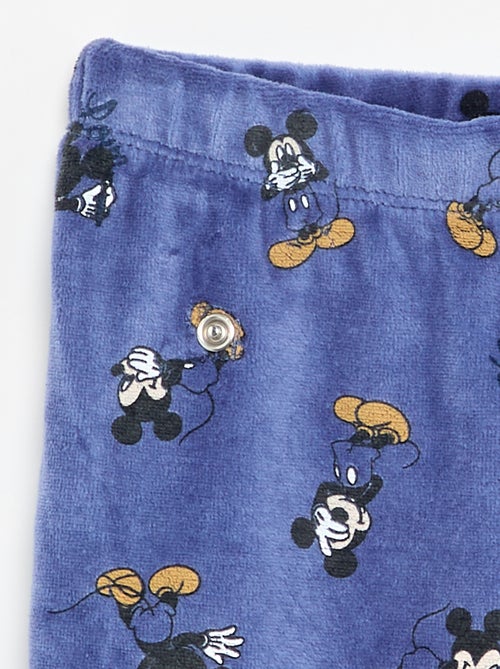 Completo pigiama in velluto "Mickey Mouse" - 2 pezzi - Kiabi
