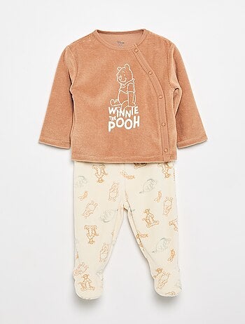 Completo pigiama in velluto "Mickey Mouse" - 2 pezzi