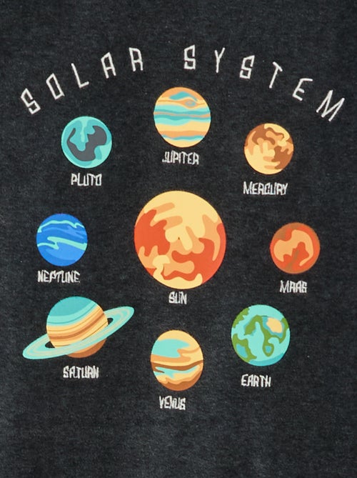 Completo pigiama in velluto stampato felpa + pantaloni - 2 pezzi - Kiabi