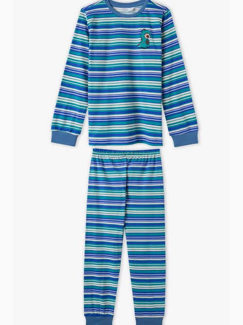 Completo pigiama lovers a righe per bambino a maniche lunghe penti - Kiabi Completo pigiama lovers a righe per bambino a maniche lunghe penti - Kiabi