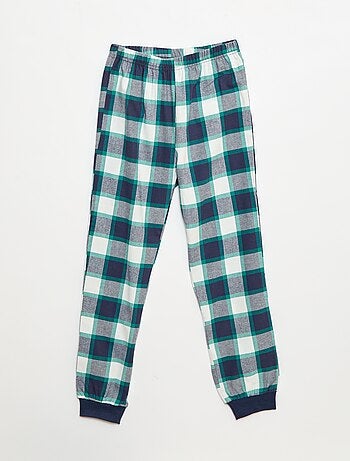 Completo pigiama lungo bimateriale t-shirt + pantaloni - 2 pezzi