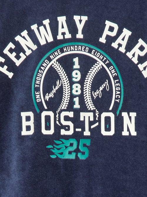 Completo pigiama lungo bimateriale t-shirt + pantaloni - 2 pezzi - Kiabi