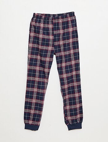 Completo pigiama lungo bimateriale t-shirt + pantaloni - 2 pezzi