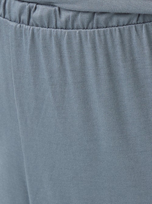 Completo pigiama lungo camicia + pantaloni - 2 pezzi - Kiabi