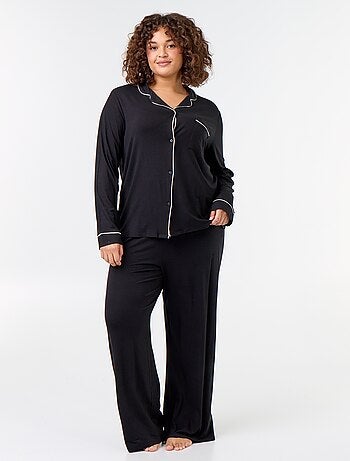 Completo pigiama lungo camicia + pantaloni - 2 pezzi