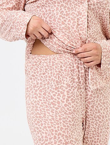 Completo pigiama lungo camicia + pantaloni - 2 pezzi
