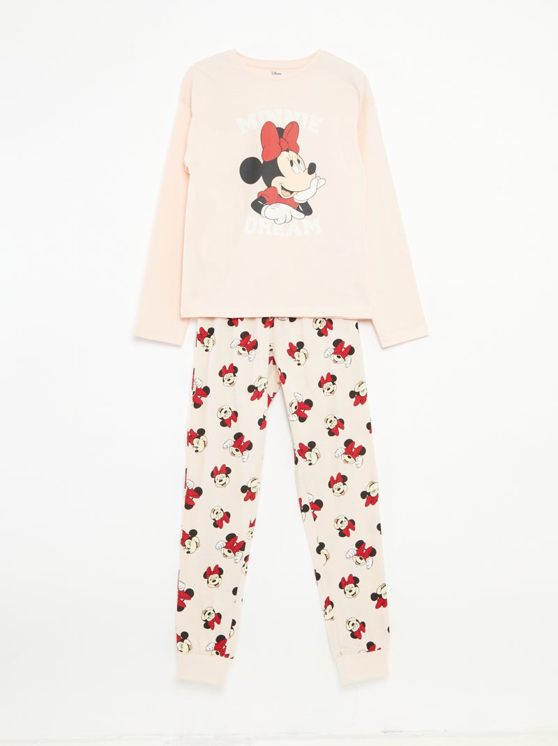 Completo pigiama lungo 'Disney' t-shirt + pantaloni - 2 pezzi Rosa - Kiabi