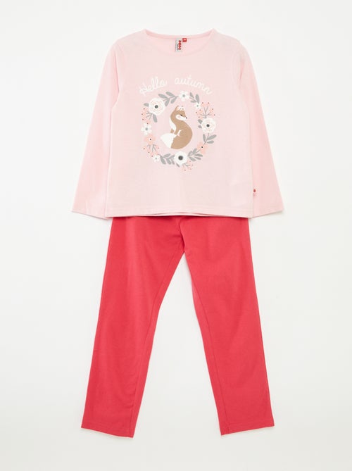 Completo pigiama lungo fantasia - 2 pezzi - Kiabi