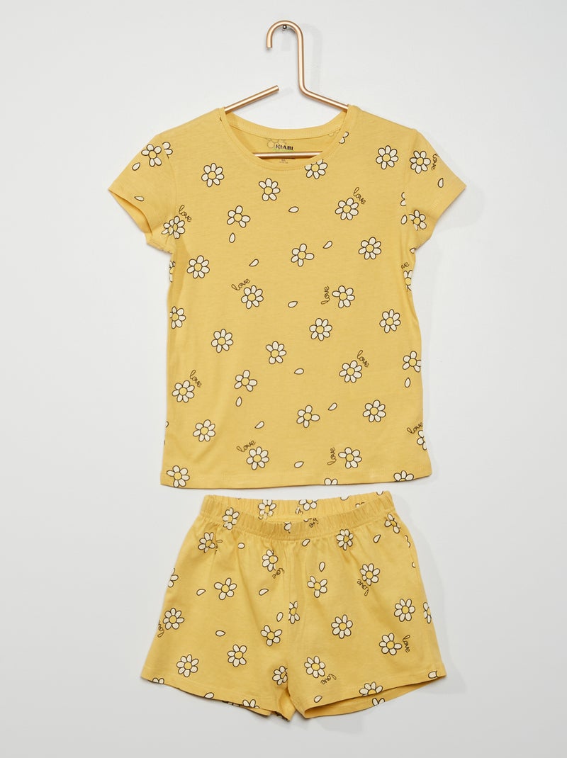 Completo pigiama lungo GIALLO - Kiabi
