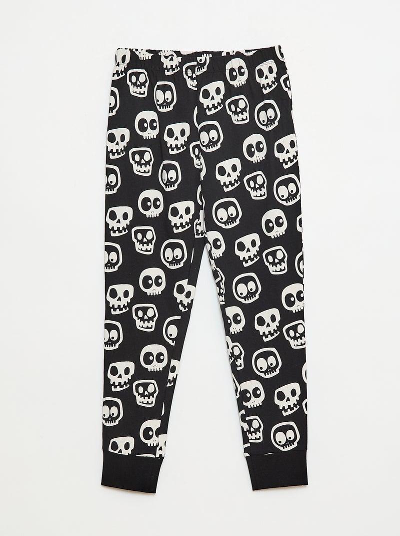 Completo pigiama lungo 'Halloween' - 2 pezzi Nero - Kiabi