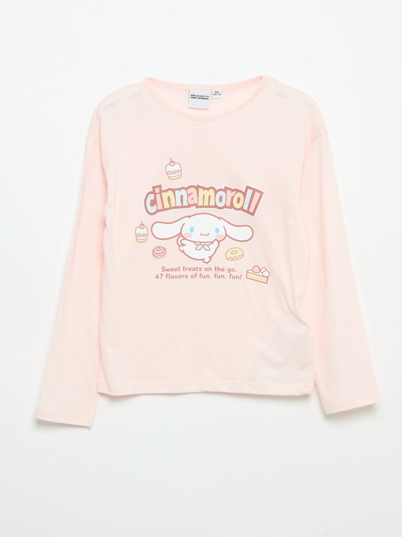 Completo pigiama lungo "Hello Kitty" - 2 pezzi Rosa - Kiabi
