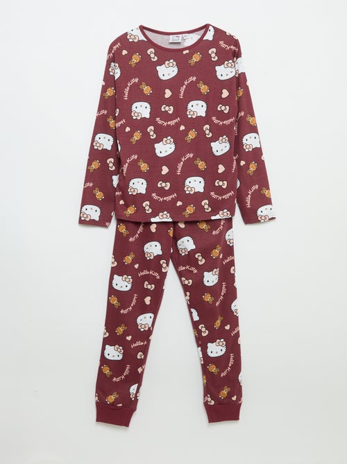 Completo pigiama lungo "Hello Kitty" - 2 pezzi - Kiabi Completo pigiama lungo "Hello Kitty" - 2 pezzi - Kiabi