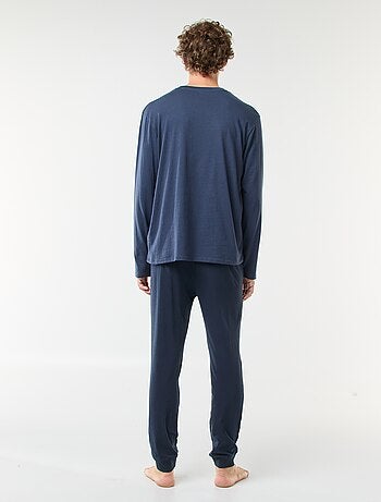 Completo pigiama lungo in jersey t-shirt + pantaloni - 2 pezzi