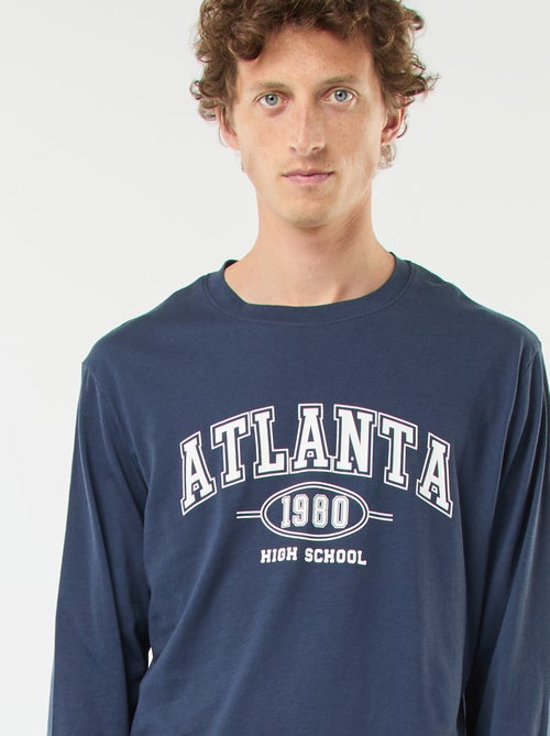 Completo pigiama lungo in jersey t-shirt + pantaloni - 2 pezzi - Kiabi