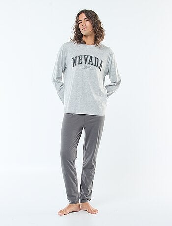 Completo pigiama lungo in jersey t-shirt + pantaloni - 2 pezzi