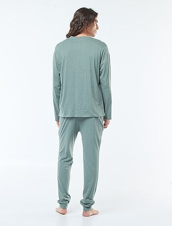 Completo pigiama lungo in jersey t-shirt + pantaloni - 2 pezzi