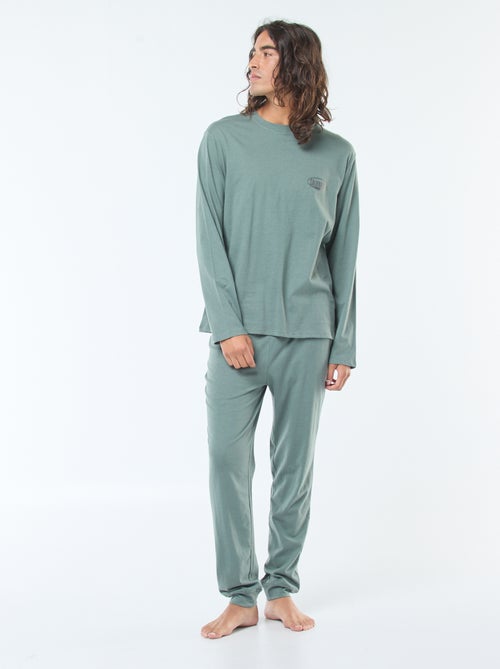 Completo pigiama lungo in jersey t-shirt + pantaloni - 2 pezzi - Kiabi