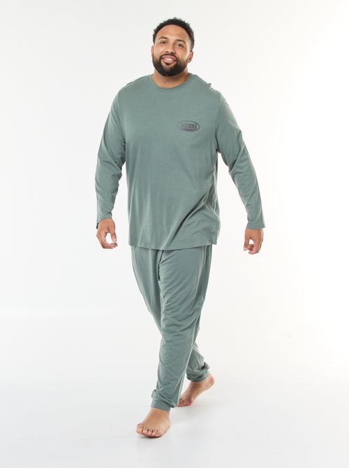 Completo pigiama lungo in jersey t-shirt + pantaloni - 2 pezzi - Kiabi