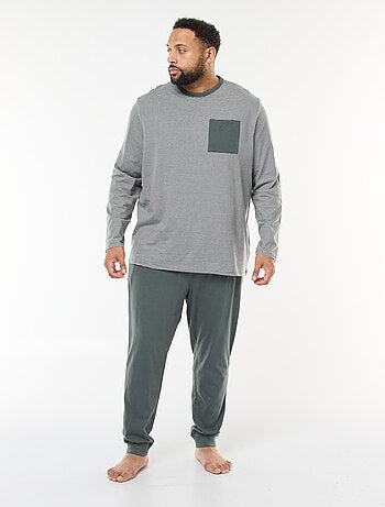 Pigiama lungo in jersey, completo t-shirt + pantaloni - 2 pezzi