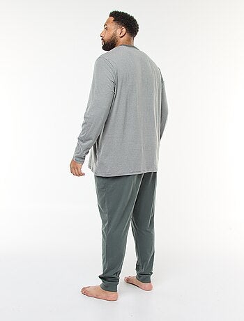 Pigiama lungo in jersey, completo t-shirt + pantaloni - 2 pezzi