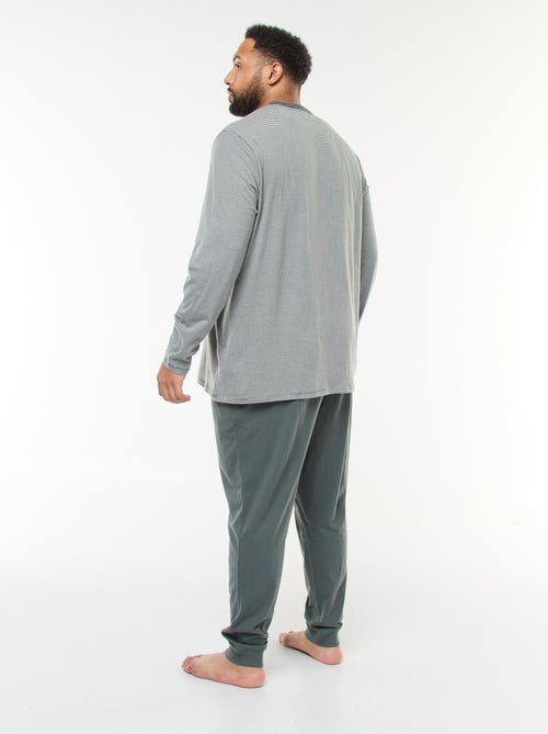 Completo pigiama lungo in jersey t-shirt + pantaloni - 2 pezzi - Kiabi