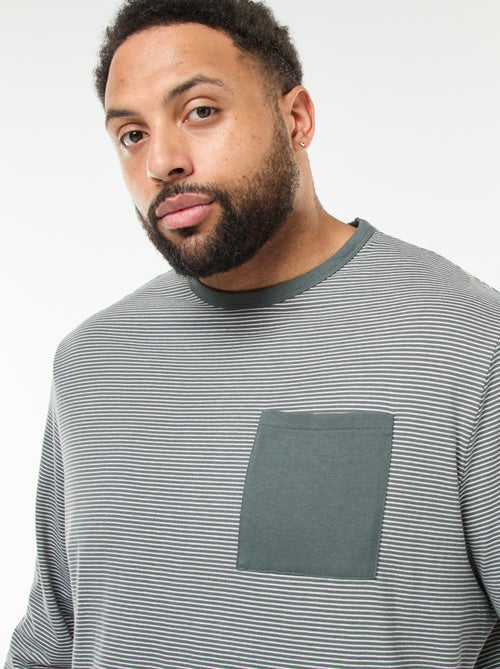 Completo pigiama lungo in jersey t-shirt + pantaloni - 2 pezzi - Kiabi