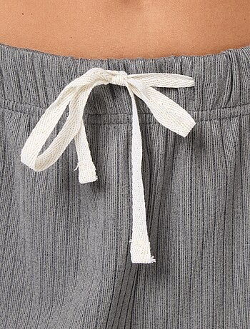 Completo pigiama lungo in maglia - 2 pezzi