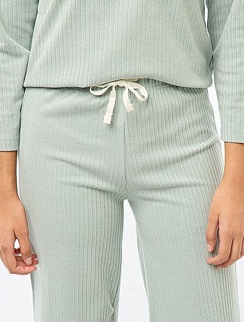 Pigiama lungo in maglia - Completo 2 pezzi