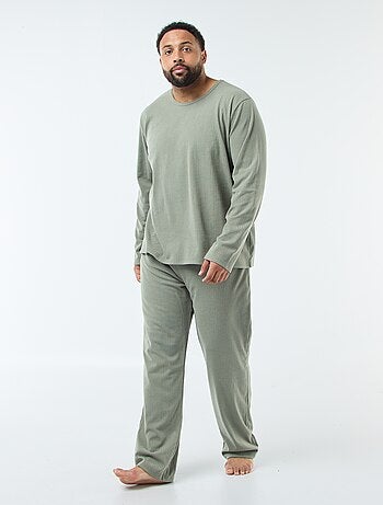Completo pigiama lungo in maglia ultra-soffice - 2 pezzi
