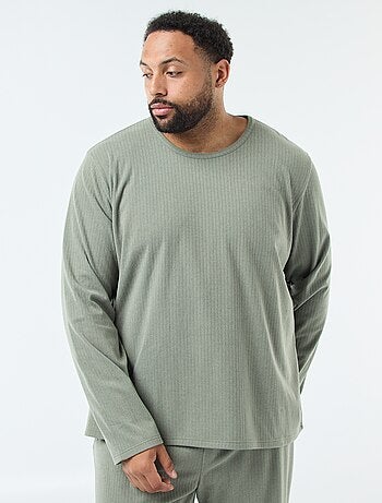 Completo pigiama lungo in maglia ultra-soffice - 2 pezzi
