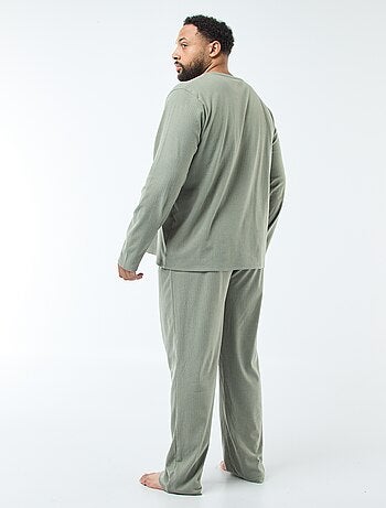 Completo pigiama lungo in maglia ultra-soffice - 2 pezzi
