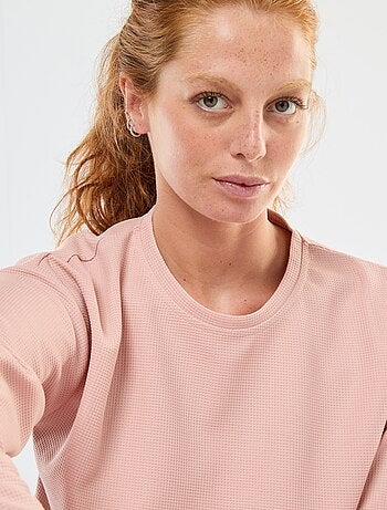 Completo pigiama lungo in maglia waffle - 2 pezzi