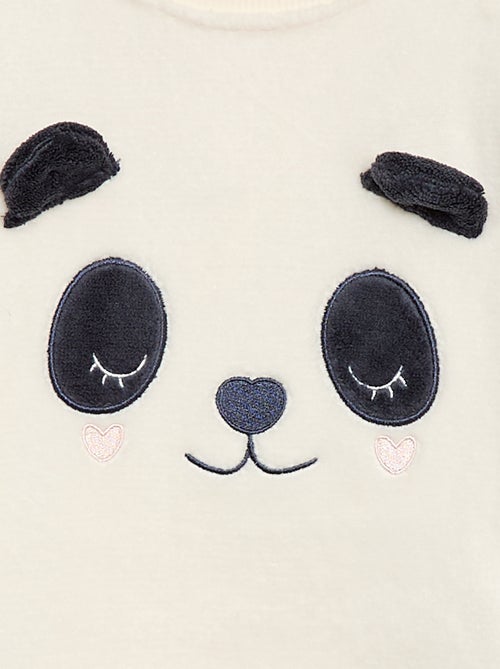 Completo pigiama lungo in pile - 2 pezzi - Kiabi