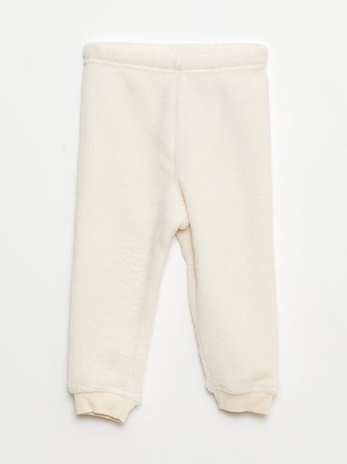 Completo pigiama lungo in pile - 2 pezzi - Kiabi