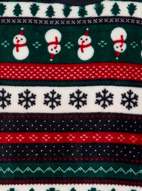 Completo pigiama lungo in pile 'Natale' - 2 pezzi - Kiabi