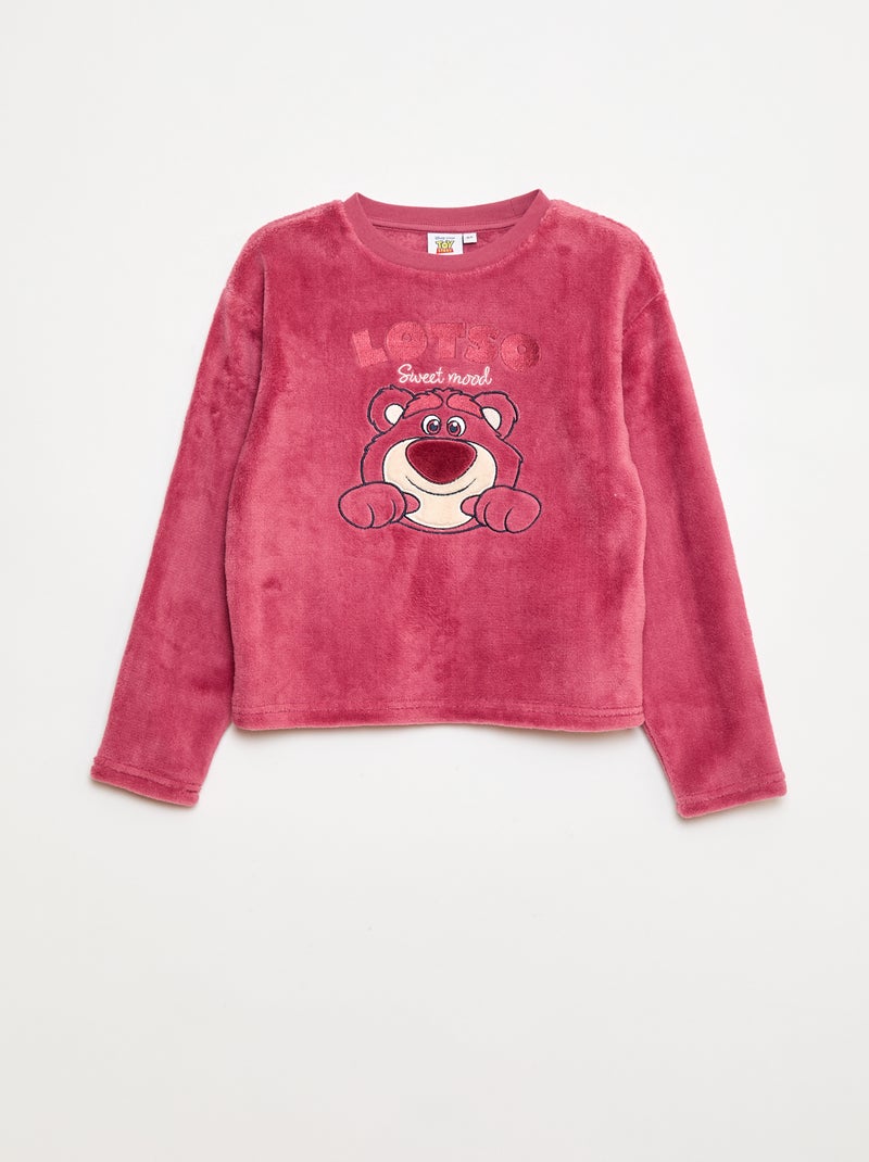 Completo pigiama lungo in pile 'Stitch' 'Disney' - 2 pezzi Rosa - Kiabi