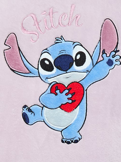 Completo pigiama lungo in pile 'Stitch' 'Disney' - 2 pezzi - Kiabi
