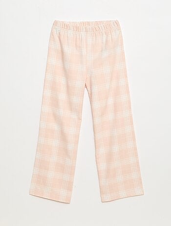 Completo pigiama lungo in pile t-shirt + pantaloni - 2 pezzi