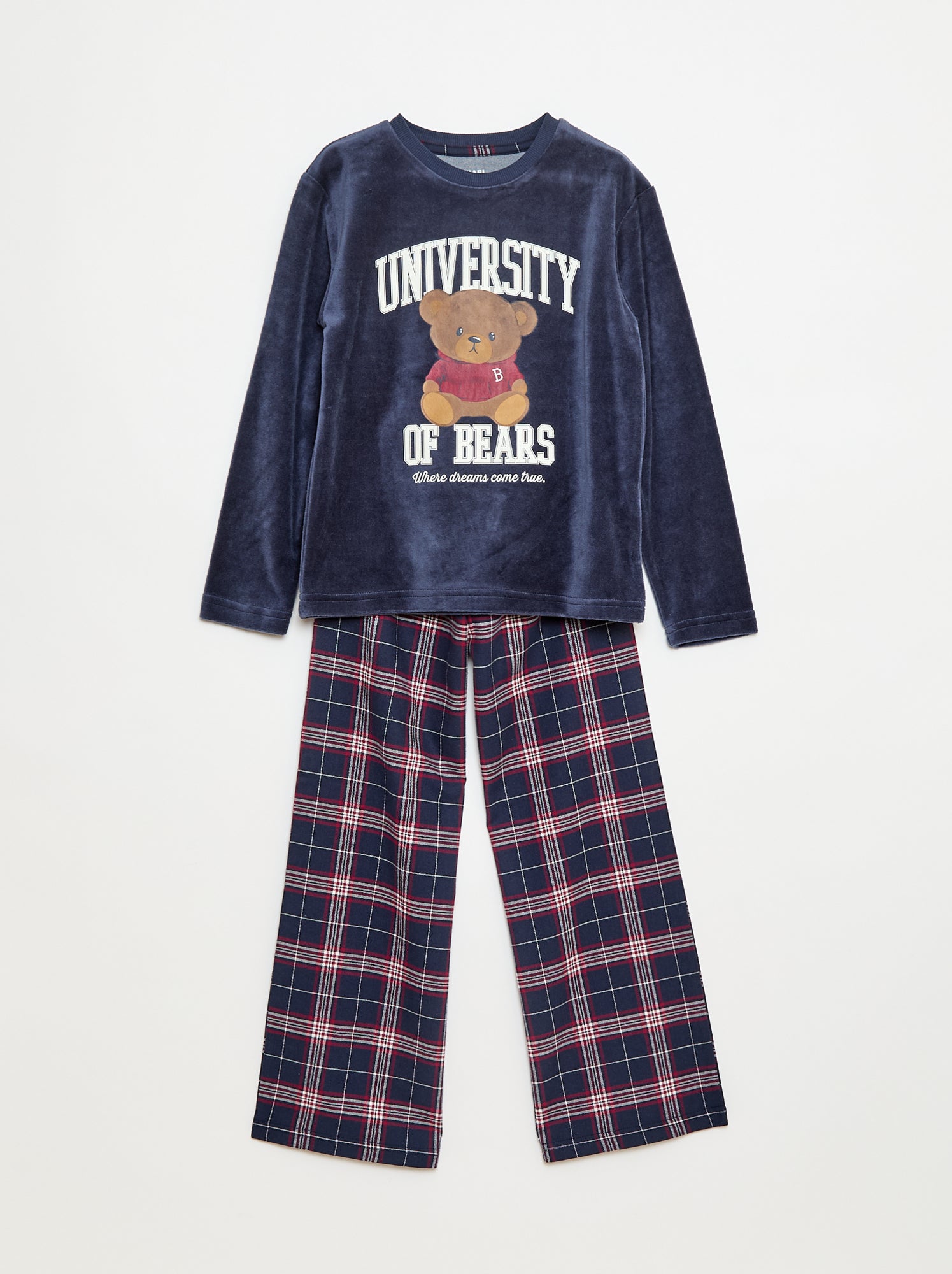 Merch Pigiama Lungo 2 Pezzi Per Bambina – Maniche Lunghe E Pantaloni – In Cotone E Poliestere – Taglie 5-12 Anni