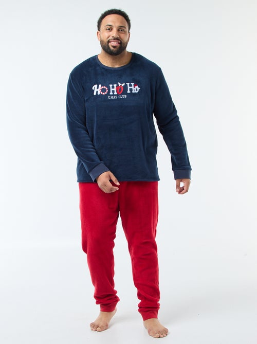 Completo pigiama lungo in stile natalizio - 2 pezzi - Kiabi