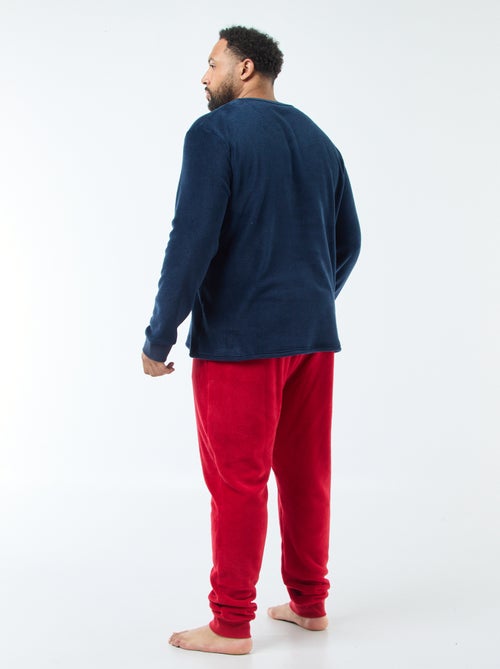 Completo pigiama lungo in stile natalizio - 2 pezzi - Kiabi