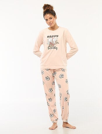 Completo pigiama lungo in velluto 'Pampan' 'Disney' - 2 pezzi