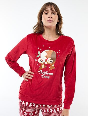 Completo pigiama lungo in velluto 'Pampan' 'Disney' - 2 pezzi