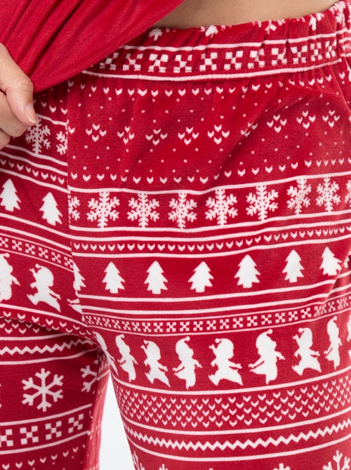 Completo pigiama lungo in velluto 'Pampan' 'Disney' - 2 pezzi - Kiabi