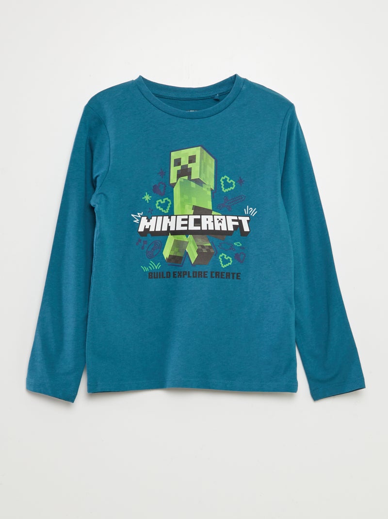 Completo pigiama lungo 'Minecraft' - 2 pezzi VERDE - Kiabi
