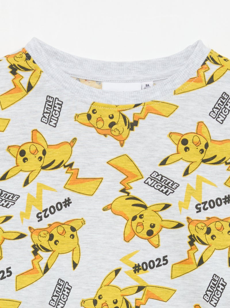 Completo pigiama lungo "Pikachu" "Pokémon" - 2 pezzi Grigio - Kiabi