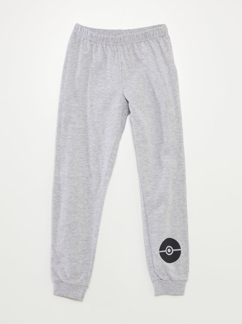 Completo pigiama lungo 'Pokemon' t-shirt + pantaloni - 2 pezzi GRIGIO - Kiabi