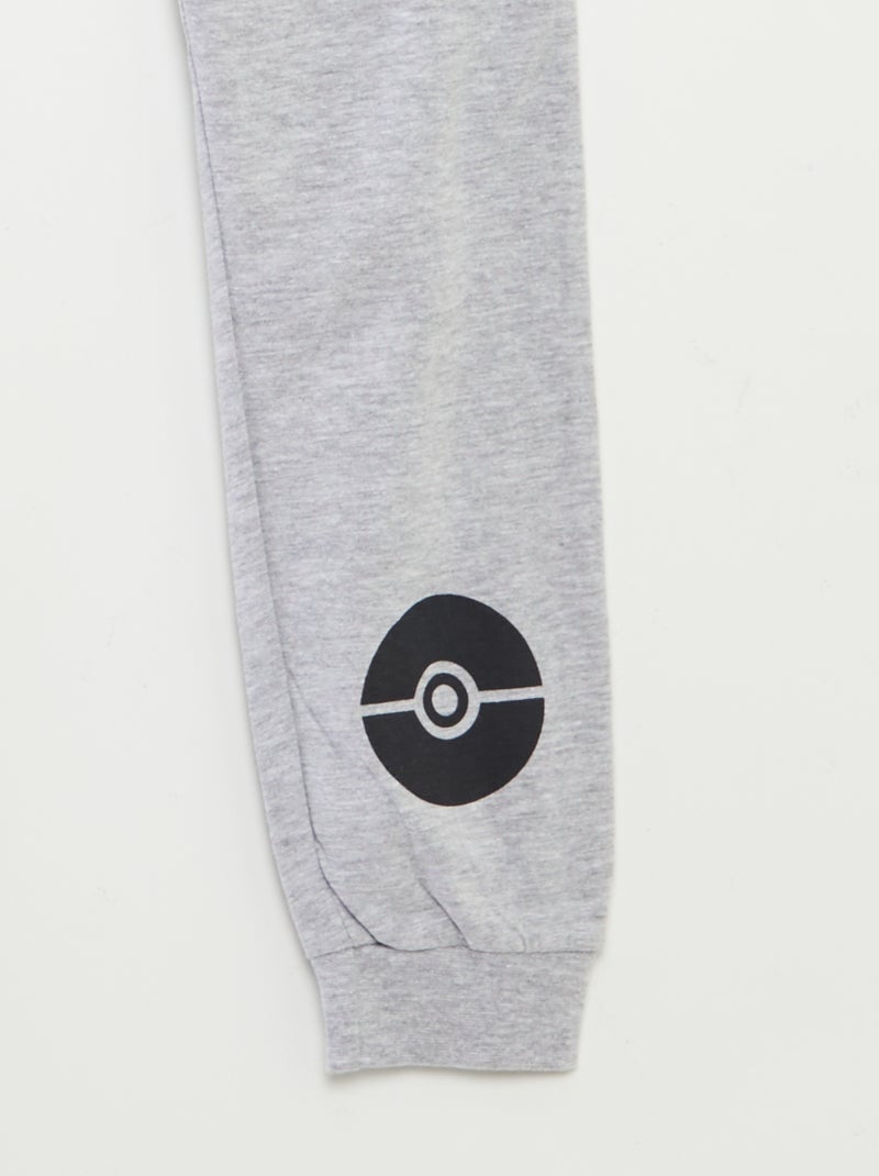 Completo pigiama lungo 'Pokemon' t-shirt + pantaloni - 2 pezzi GRIGIO - Kiabi